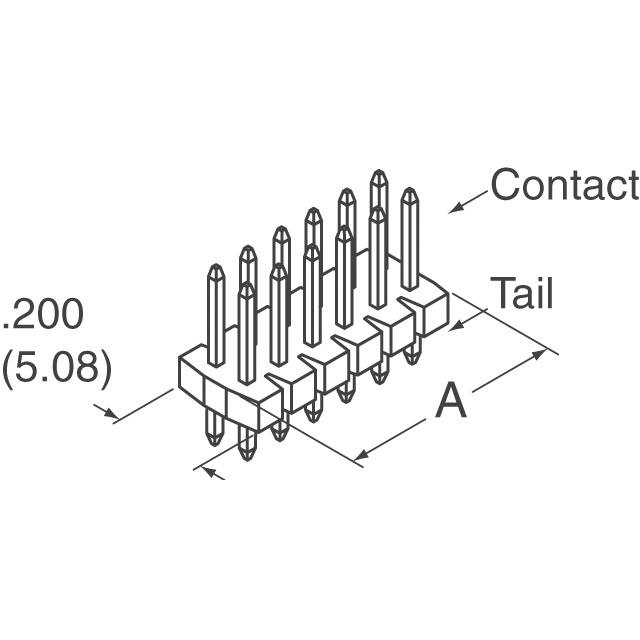 901310796 Molex  Headers Male Pins